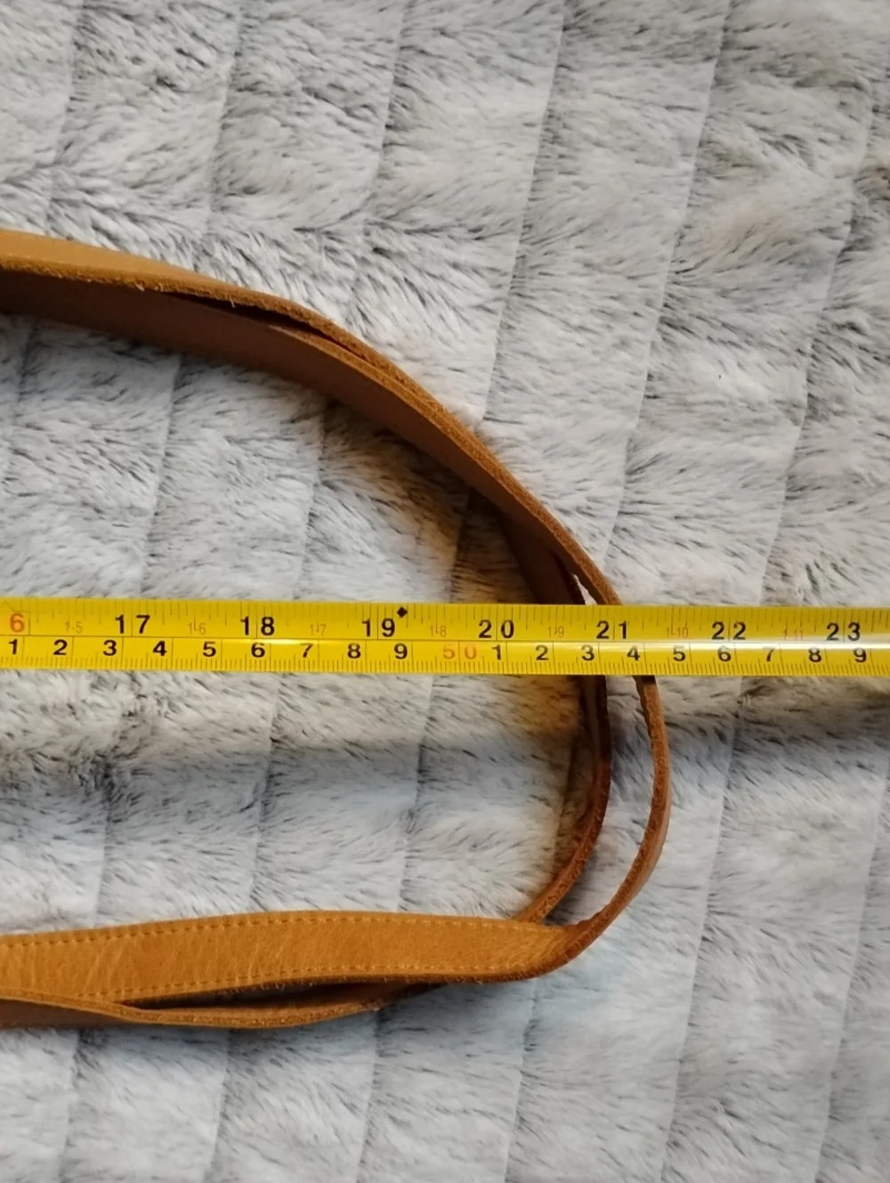 Canvas Tote Bag with Tan Leather Straps - Unisex